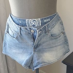 Denim shorts
